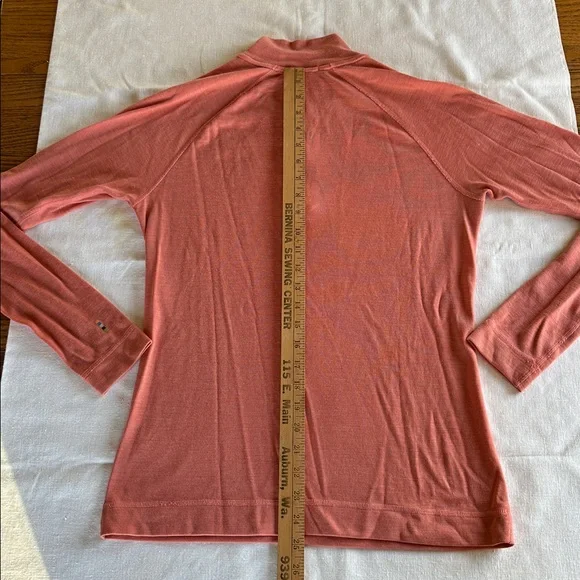 Smartwool Merino 250 Baselayer 1/4 Zip Peach L - Picture 4 of 9